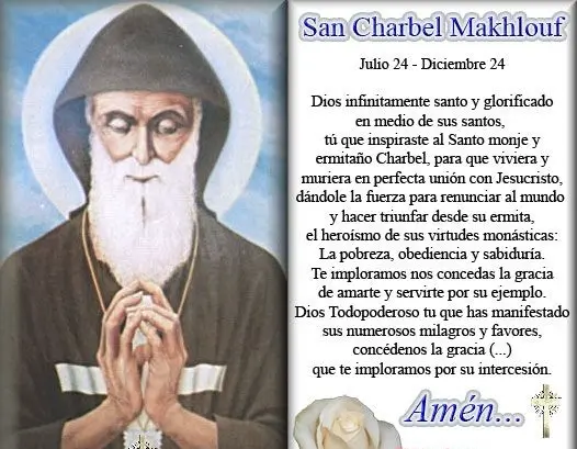 Oración a San Charbel